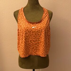 Nike Vibrant Orange Animal Print Tank Top